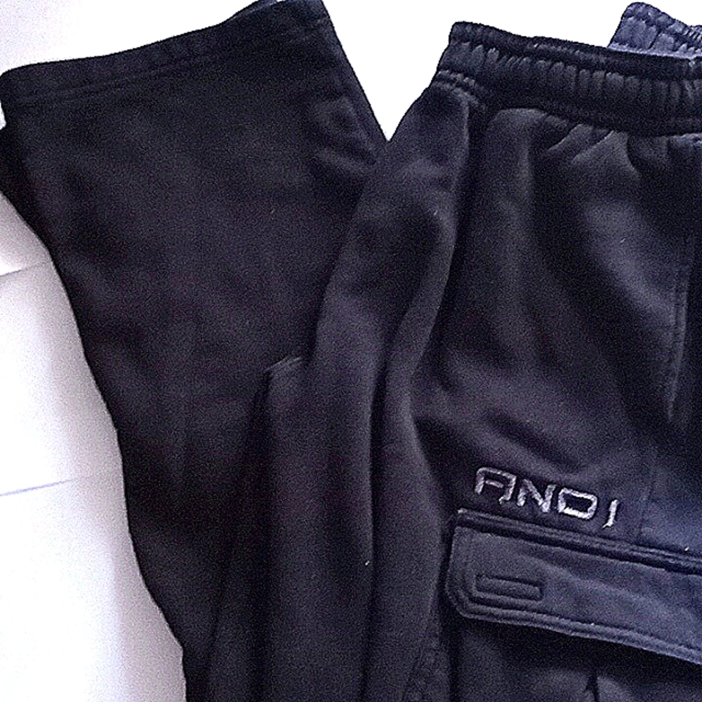 AND1 Small Black Sweatpants